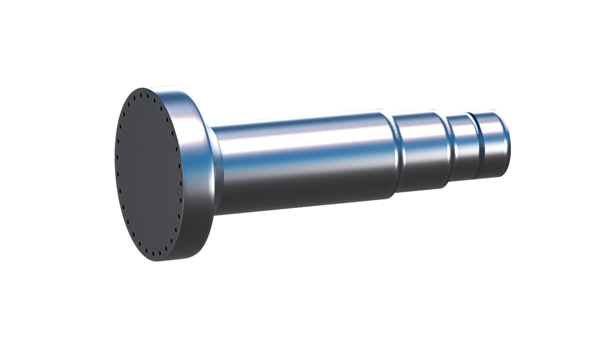 The drive train converts the rotation of the hub to the generator for power generation.