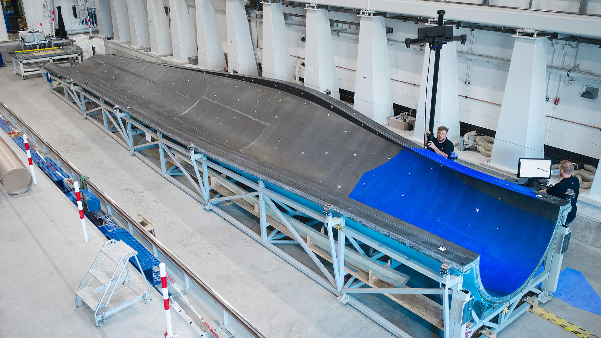 Precise manufacturing of blades and other carbon fiber parts is essential for operation and longevity.