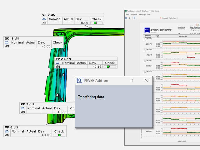 New PiWeb add-ons for ZEISS INSPECT