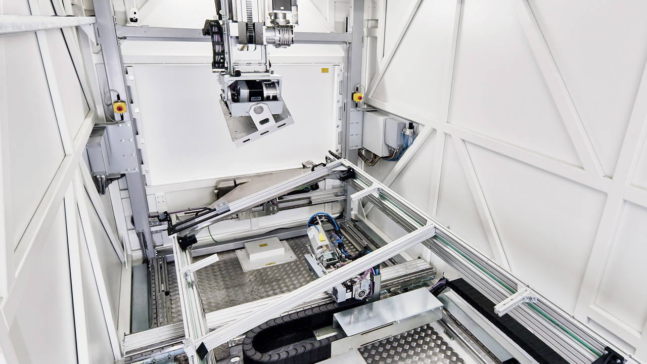 Axes cartésiens pour des angles d'inspection sans fin
