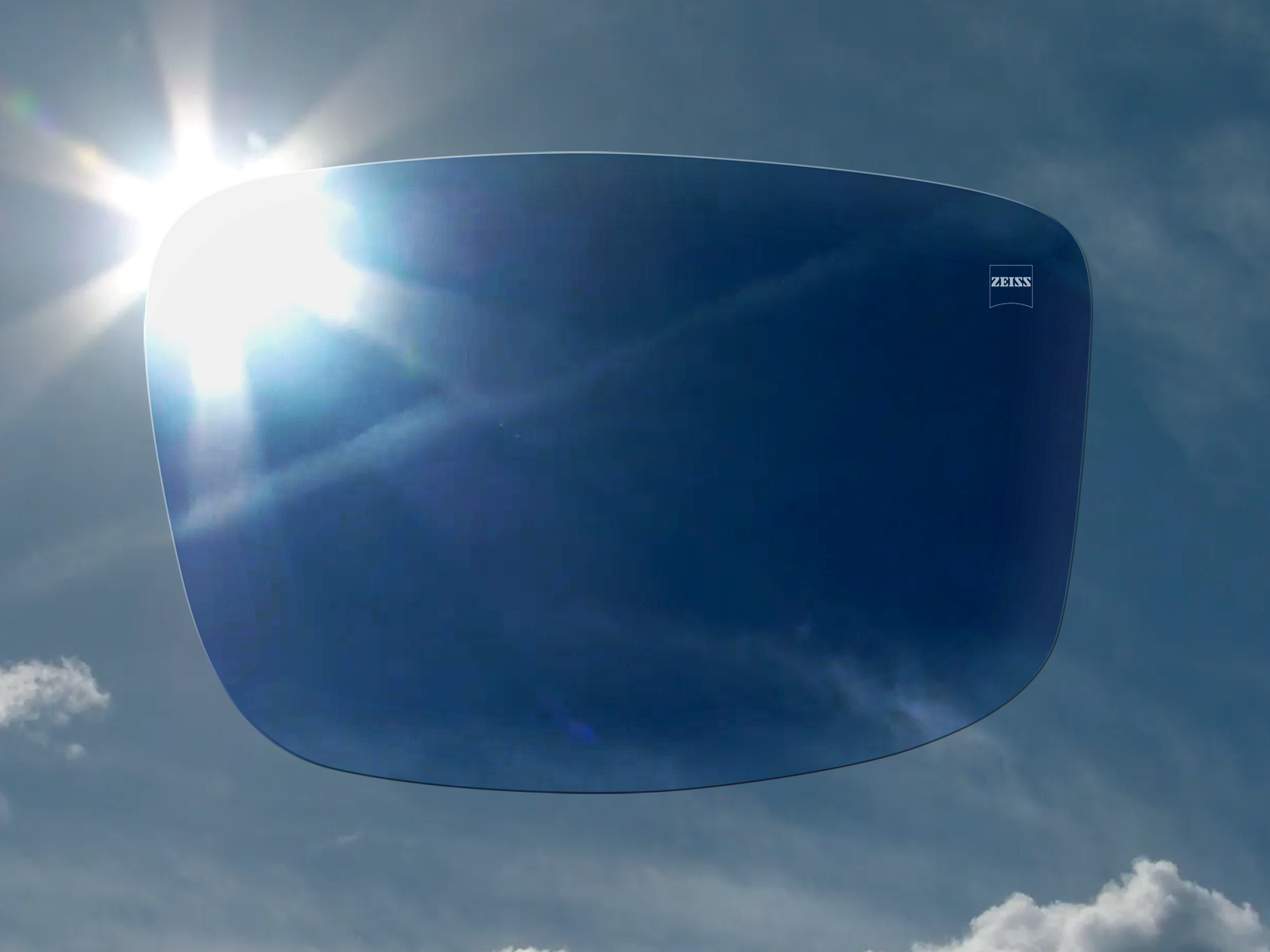 Afbeelding die laat zien hoe ZEISS PhotoFusion brillenglazen veranderen van helder naar donker 